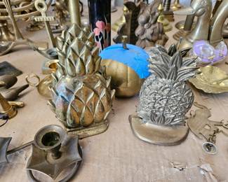 Brass pineapples