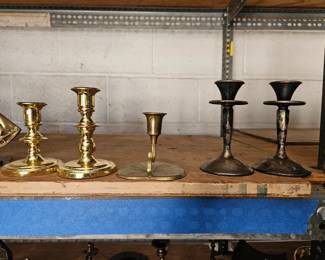 Brass candlesticks