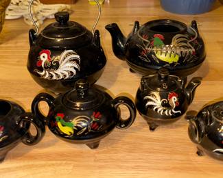 1940s vintage Redware pottery