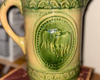 Yellow Ware cow pitcher