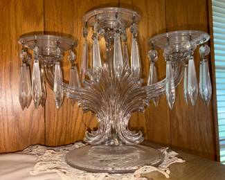 pair of Fostoria Baroque candelabras 