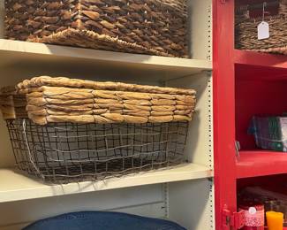 Baskets and other decorative storage