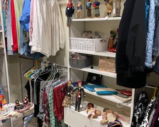 Large selection of vintage continental dolls