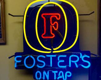 Fosters Beer Neon Sign *WORKING*