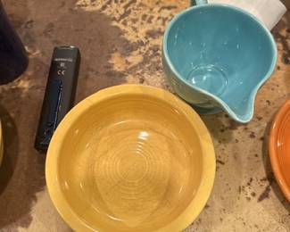 Fiesta Ware Yellow Bowl – Classic collectible ceramic dish with vibrant glaze, iconic mid-century pottery.