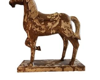 Hand Carved Horse Statue