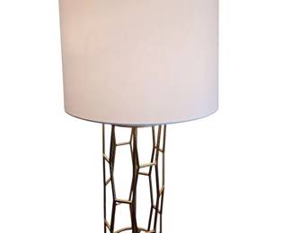 Gold Toned Metal Lamp