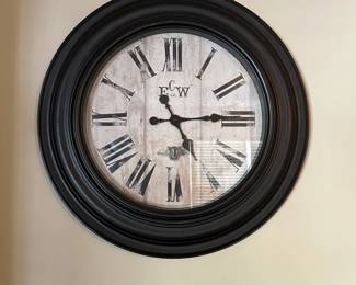 Farmhouse Style Round Wall Clock