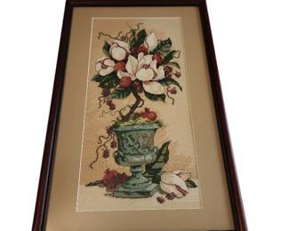 Urn of Magnolia Cross Stitch