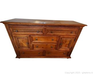 Cane Webbing Accented Dresser