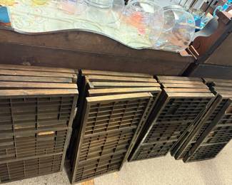 Antique Printers Drawers 