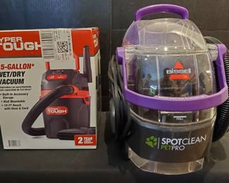 TH137Bissell Pet Vacuum And Hyper Tough WetDry Vacuum