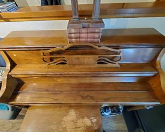 TH102VCharles R. Walter Studio Piano And Bench