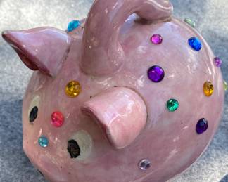 Bejeweled Piggy Bank