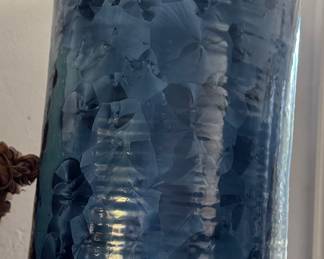 Large North Carolina Pottery Crystalline Vase