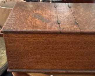 Old Wooden Black Ball Ballot Box