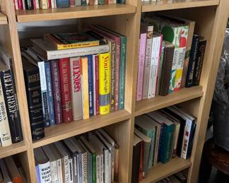 Nice heavy duty rolling bookshelves will also be for sale