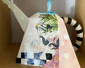 Hand Painted Riki Moss Teapot