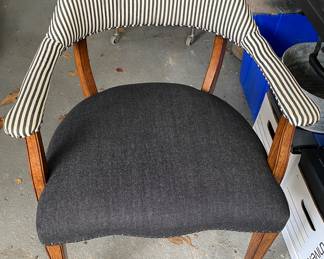 Accent Chair with Striped Back