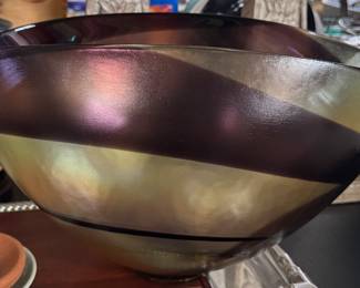 Large Murano Art Glass Bowl