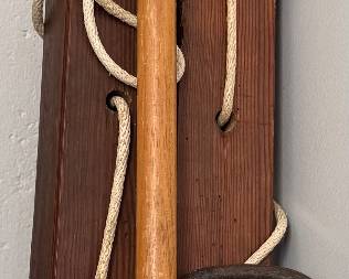 Rope Bed with Headboard, Footboard and Winder