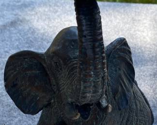 Maitland-Smith Figural Elephant Candle Stand