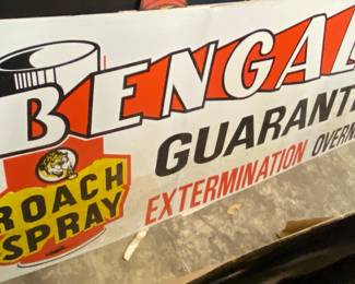 Bengal Roach Spray Cardboard Sign