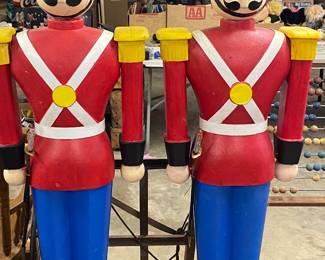 Vintage Blow Mold Toy Soldier Figures