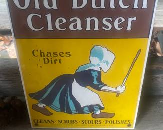 Porcelain Old Dutch Cleanser Sign
