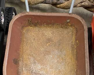 Vintage Kid's Metal Wheelbarrow