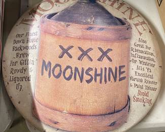 Painted Moonshine Button