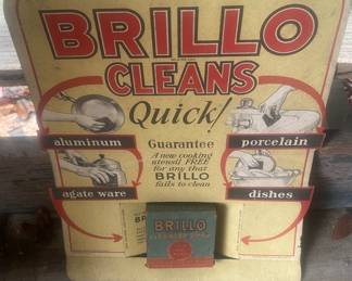 Old Brillo Cleans Country Store Display