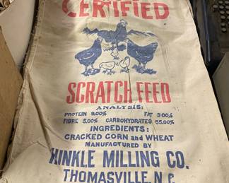 Several Hinkle Milling Scratch Feed Bags (Thomasville, N.C. )