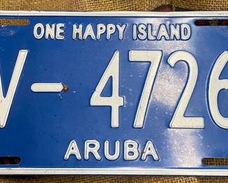 Aruba License Plate
