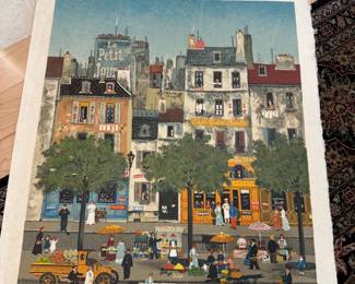 Loose Print Signed Litho, Michel Delacroix 