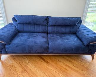Blue Upholstered Sofa