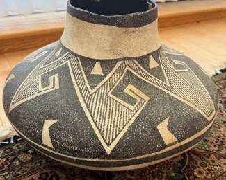 Native American Polyurethane Pot Signed 