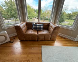 Leather Loveseat
