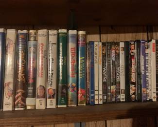 VHS and DVDs - we have a lot