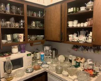 Glassware and China Tea Sets