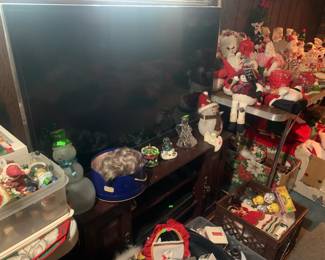TV and Holiday Decor