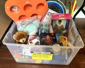 Various box of children's toys