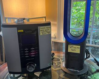 Alkaviva Melodyz water ionizer and Dyson hot/cold standing fan