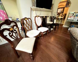 Assorted dining/bar chairs (