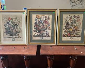 February, March and May birth month floral bouquet artwork