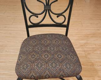 Chair with glass insert table