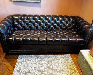 Vintage Leather Sofa which is also a sofa bed