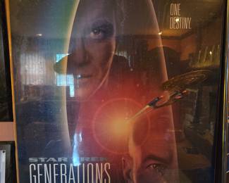 1994 Star Trek Generations Promo: Two Captains One Destiny Poster