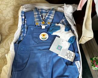 New in box, baby boy overalls and shirt