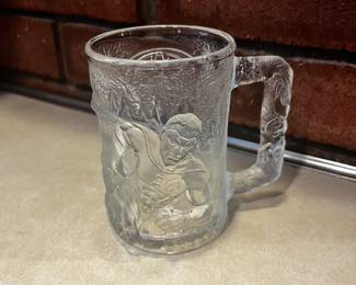 Vintage McDonald's Promotional Glass Mug Robin, 1995 Batman Forever